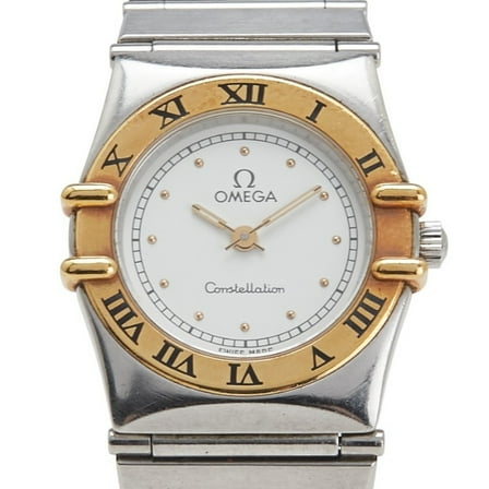 Pre-Owned Omega Constellation Watch, Quartz, White Dial, Stainless Steel, Plated,... (Good)