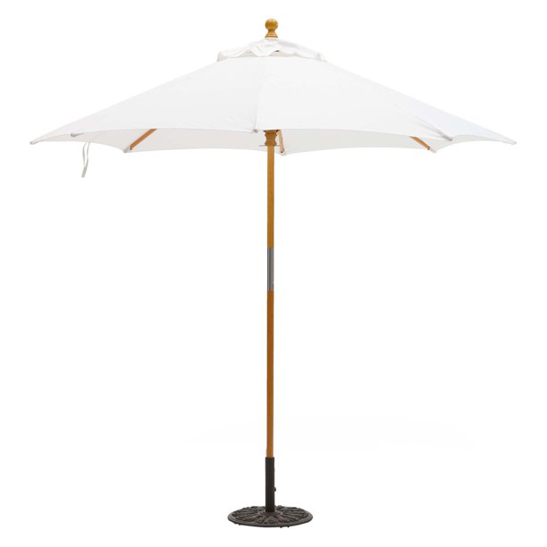 Modrn 9 Ft Sunbrella Market Umbrella With Hardwood Frame Walmart Com Walmart Com