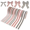 thumbnail image 3 of Nvzi 2 rollos de cinta navideña de 10 yardas, cinta de tela para envolver regalos, decoración de árboles de Navidad, decoraciones navideñas para el hogar y exteriores, estilo A, 3 of 5