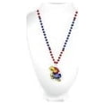 thumbnail image 2 of Kansas Jayhawks Mardi Gras Beads with Medallion, 2 of 2
