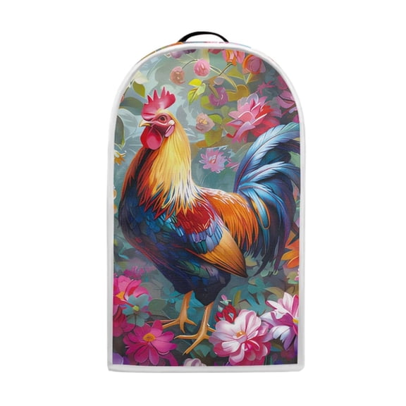 Psesaysky Rooster Flowers Print Blender Cover Dust Cover Kitchen Accessories Decor Stand Mixer Case Coffee Maker Appliance Protector Home