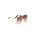 thumbnail image 3 of Square Oversized Sunglasses Flat Top Shield Sun Glasses for Women Square Shades, 3 of 5