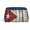 Gold, variant on Travel Makeup Bag Retro Cuban Flag Cosmetic Bag for Women, Waterproof Portable Pouch Toiletry Bag Pattern Make up Bag Gold