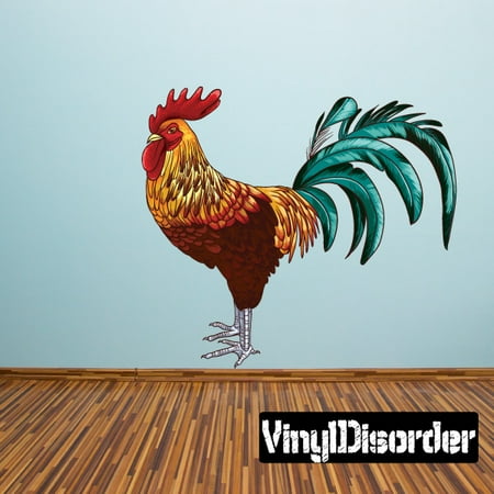 Rooster Wall Decal Vinyl Car Sticker Uscolor001 25 Inches