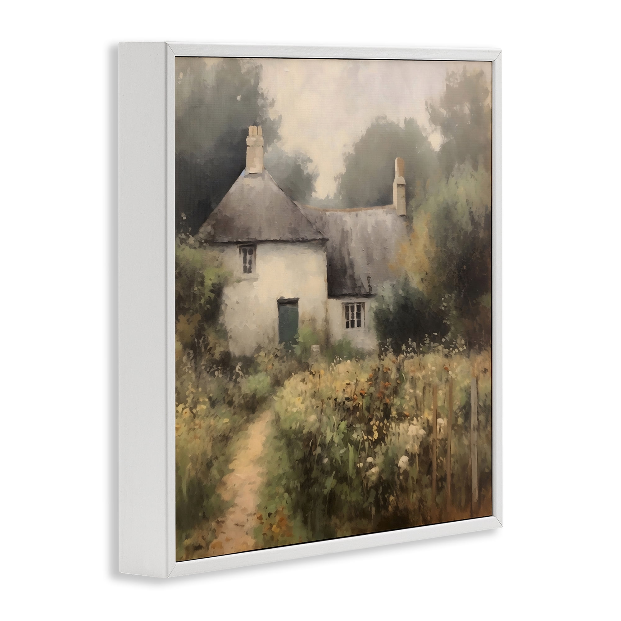 Stupell Industries Cottage Comfort in Summer Garden White Framed Giclee Art, design by Creative Studio
