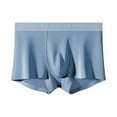 thumbnail image 2 of Men's XL Cotton Boxer Briefs - Blue, Comfortable Elastic Waistband, Everyday Underwear, Soft Breathable 100% Cotton, 2 of 4