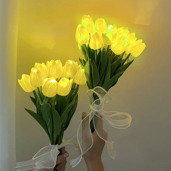 Radiant Romantic Tulip Light with a Vase,Twinkling Led Tulips That Never Fade,Flower Shaped Ambient Night Lamp for Bedroom Bedside,Perfect as a Gift or Decor for Bedroom Nightstand