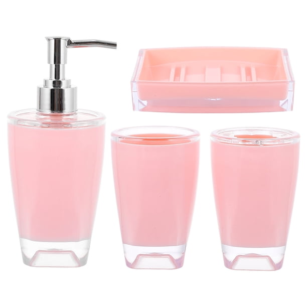 1 juego de 4 piezas de kit de suministros de baño, kit de accesorios de baño, juego de suministros de baño para el hogar