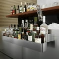 thumbnail image 4 of AmGood 42 in. Double Tier Stainless Steel Speed Rail Rack for Commercial Bars, NSF, 4 of 6