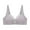 Gray, variant on XMMSWDLA Front Close Bra for Women Push Up Wirefree Bra Seamless Comfort Brassiere Plus Size Bra Strapless Bra for Big Bust
