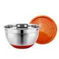 thumbnail image 2 of Cheers.US Mixing Bowls with Airtight Lids, Stainless Steel Metal Bowls, Colorful Non-Slip Bottoms, Ideal for Baking, Prepping, Cooking and Serving Food, Nesting Metal Bowls for Space Saving Storage, 2 of 7