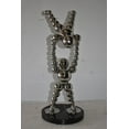 thumbnail image 5 of Modern Art Acrobat Couple in Action Chrome Balls Statue Size: 12" x 14" x 27"H, 5 of 10
