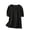 Womens Tops Black, variant on XL-4X Womens Plus Size T Shirts Short Puffed Sleeve Crewneck Blouses Top Ladies Cute Solid Color Pullover Breathable Beach Work Tees Top