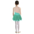thumbnail image 3 of Xnihocha Kids Girls Sleeveless Rhinestone Shiny Ballet Dress Figure Skating Dress Lyrical Dancewear Green 12, 3 of 7