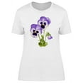 thumbnail image 1 of Purple Pansies Flower Tee Women's -Image by Shutterstock, 1 of 1