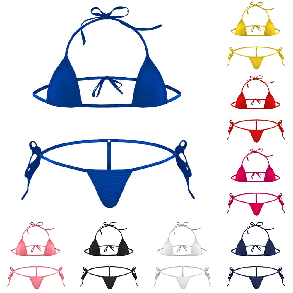 Ana Womens Brazilian Swimwear Thong Bikini Set Bra G-String