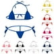thumbnail image 2 of Womens Brazilian Swimwear Thong Bikini Set Bra G-String Underwear Lingerie, 2 of 8