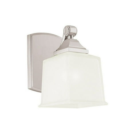 

One Light Wall Sconce 5 inches Wide By 8 inches High Satin Nickel Bailey Street Home 116-Bel-692959