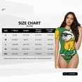 thumbnail image 5 of Pofeuu Cool Skateboarding Bulldog Print Short Sleeve Body Suits Women Round Neck Bodysuits for Women Onesie Adult Set Body Suit-X-Large, 5 of 7
