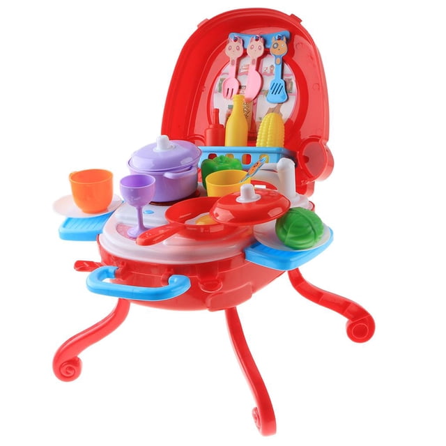 Hamburguesa Eléctrica de Plástico Baoblaze Pizza Bricolaje Juego de Juguetes de Simulación Rojo