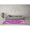 thumbnail image 3 of Ahgly Company Indoor Square Abstract Purple Modern Area Rugs, 4' Square, 3 of 4