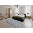 thumbnail image 4 of Ahgly Company Indoor Round Contemporary Light Slate Gray Abstract Area Rugs, 5' Round, 4 of 6
