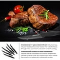 thumbnail image 4 of GraniteStone Nutriblade 6 Piece Non-Stick Steak Knife Set Color: Black, 4 of 6