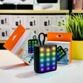 thumbnail image 4 of Bluetooth Speaker Wireless Portable Mini Speaker with LED Colorful Lights Stereo Sound TWS Small Speakers for Office,Party Camping,Shower,Home,Travel, 4 of 7