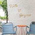 thumbnail image 5 of ESTART Hello Gorgeous Gold Metal Wall Art, Modern Farmhouse Sign for Bathroom Bedroom Decor, 5 of 9