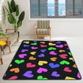 thumbnail image 2 of FREEAM Soft Rug Large Area Rugs, Bright Colorful Hearts Comfortable Indoor Carpet, Baby Play Mat for Living Room Bedroom Nursery Home Decor Floor Mat 80x58inch, 2 of 6