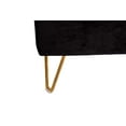 thumbnail image 2 of Brant House Eloise 31.5" Upholstered Modern Fabric Bench in Black Sky, 2 of 7