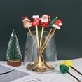 thumbnail image 3 of Juego de cubiertos navideños Gardenne, cucharas y tenedores navideños, vajilla navideña, cabezal de acero inoxidable de superficie lisa, cubiertos decorativos navideños (20 piezas), 3 of 8