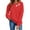 02 Red, variant on Fewfanhot Women Clothing Valentines Day Love Heart Shirts Casual Valentine Pullover Long Sleeve Tops