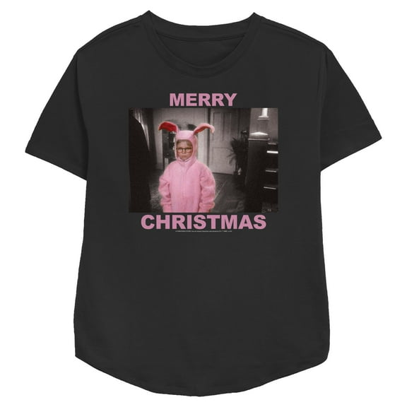 Womens A Christmas Story Merry Pink Christmas T Shirt
