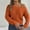 Orange, variant on WXLWZYWL Sweaters for Women Trendy Y2K Women Sweater Cable Knit Casual Metal Buckle Spliced Off The Shoulder Long Sleeve Pullover Jumper Tops