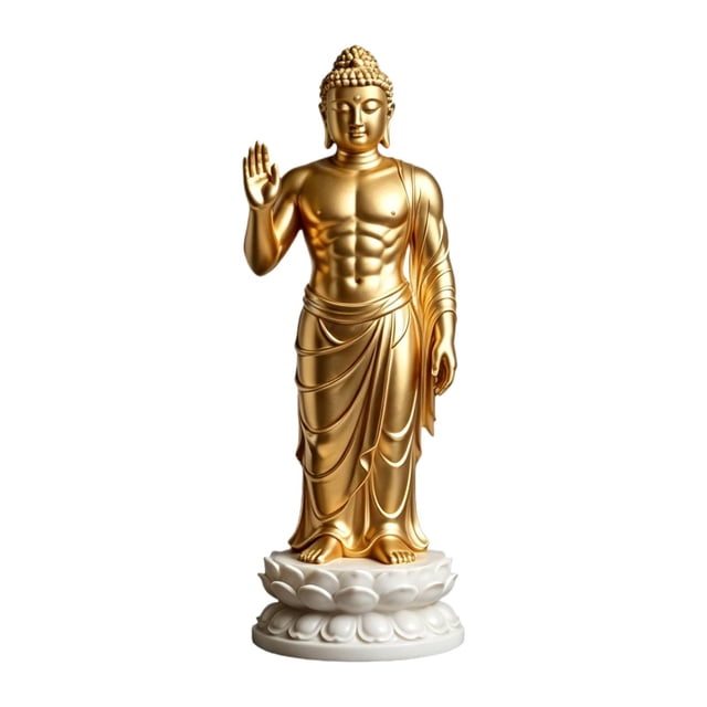 Estatua Buda , Adorno Portátil, Coleccionable, Escultura Budista Versátil, Figura Buda para la Decoración del Comedor y la Oficina Estilo A