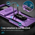 thumbnail image 4 of Dteck for Google Pixel 7 Case with Slide Camera Cover,Magnetic Rotated Kickstand Rubber Case Hard PC Camera Protection Military Grade Shockproof Heavy Duty Protective Cover,Purple, 4 of 8