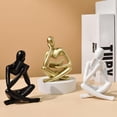 thumbnail image 3 of Sujetalibros LINZHEN Style-A Beige Creative Abstract Thinker, 3 of 7