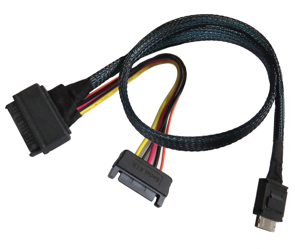 PCIe Gen 4 16 GT/s OCulink (SFF-8611) to U.2 (SFF-8639) Cable - Walmart.com