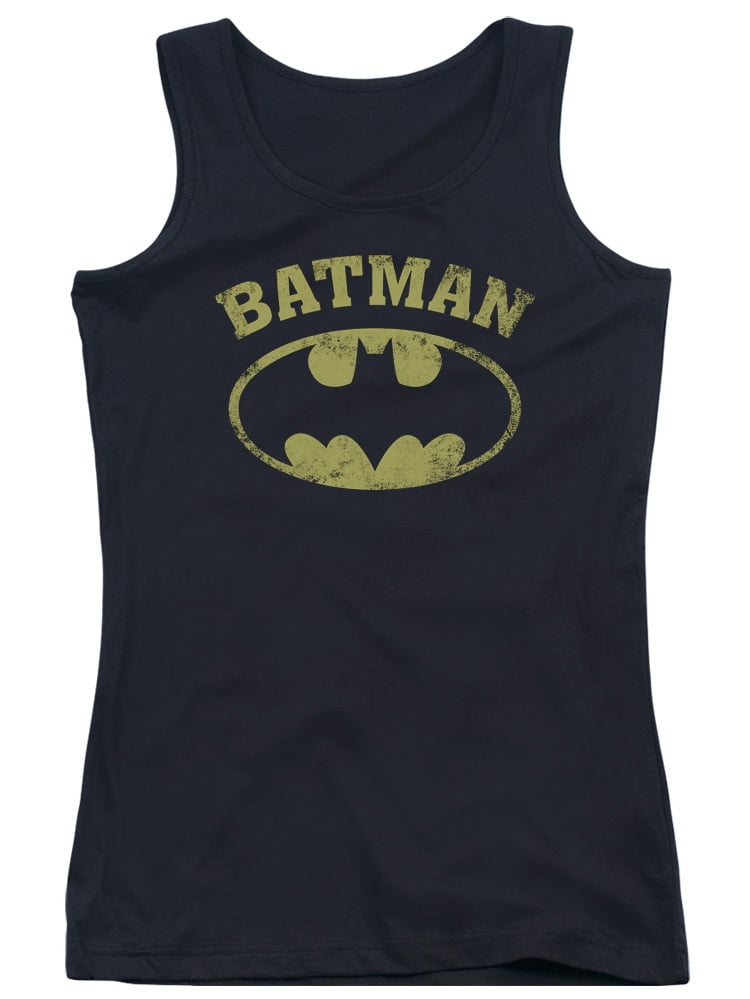 Batman Black Bat Symbol DC Comics Junior Tank Top