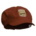 thumbnail image 5 of Redwood Ntnl Park Embroidered Cotton Elastic Big Size Newsboy Cap - Red XL-2XL, 5 of 5