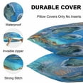 thumbnail image 4 of Waterproof Throw Pillow Covers Set of 2, 20x12 Inch Blue Seal Coastal Decorative Pillowcases Outdoor Pillow Slip Cushion Covers Set for Couch Tent Nautical Summer Beach Ocean, 4 of 7