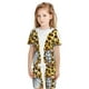 thumbnail image 5 of Balery Leopard Gnomes Conjunto de Pijama Infantil de Manga Corta con Estampado – Ropa de Dormir de Algodón Suave-XX-Large, 5 of 5