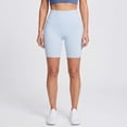 thumbnail image 4 of Sokhug Womens High Waisted Biker Yoga Shorts Athletic Workout Shorts Stretch Solid Color Casual Wear Running Cycling Active Shorts, 4 of 6