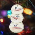 thumbnail image 5 of Interesting Wooden Snowman Christmas Ornament Unique Design Quality Material Versatile Easy to Hang Ideal for Gifting, 5 of 5