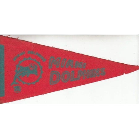 Miami Dolphins 1970s vintage mini felt pennant