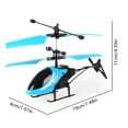 thumbnail image 3 of Helicóptero De Control Remoto, juguetes voladores, Dron Led recargable manual con luz LED para regalo de niños, 3 of 7