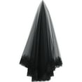 thumbnail image 2 of Shisuyan Costume d'Halloween Voile Noir pour Robe de Mariée Cosplay Fête, 2 of 8