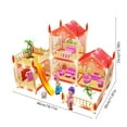 thumbnail image 3 of SCNOR Pink Plastic Princess Castle Playset - Tool-Free Snap-Together Dollhouse for 3-6 Yo Girls, Ideal Birthday/Christmas Gift, 3 of 6