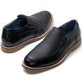 thumbnail image 4 of Alpine Swiss Carter Mens Slip On Loafers Snakeskin Dress Shoes Leather Lined, 4 of 5